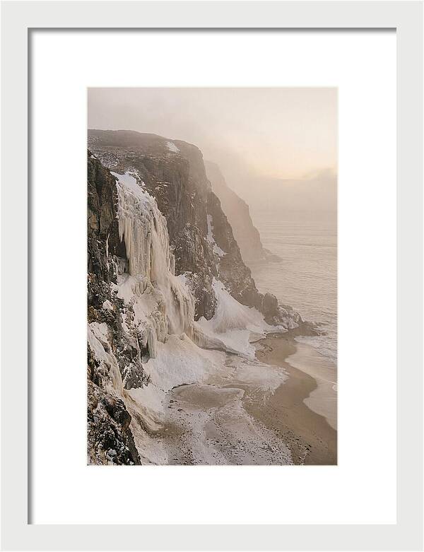 Frozen Cascade Of Ice And Snow