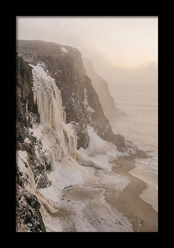 Frozen Cascade Of Ice And Snow