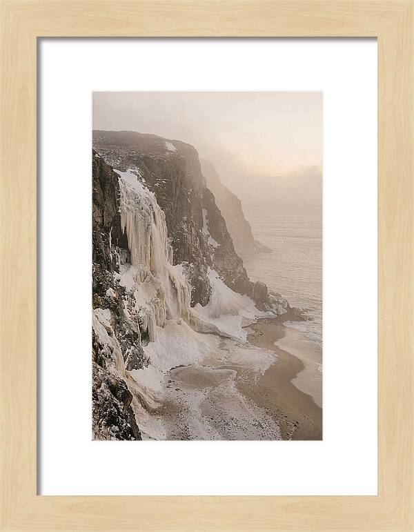 Frozen Cascade Of Ice And Snow