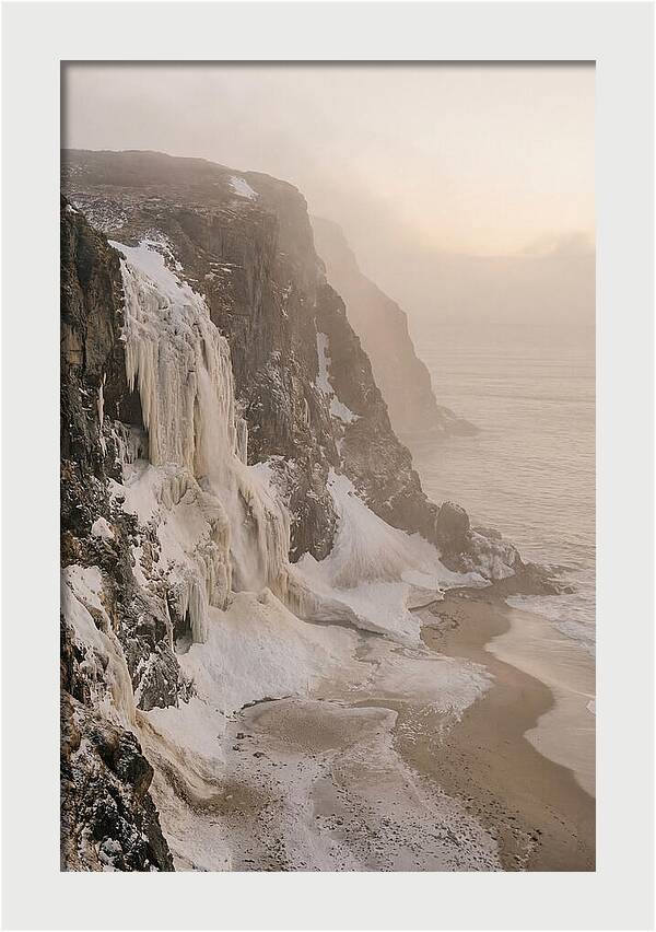 Frozen Cascade Of Ice And Snow