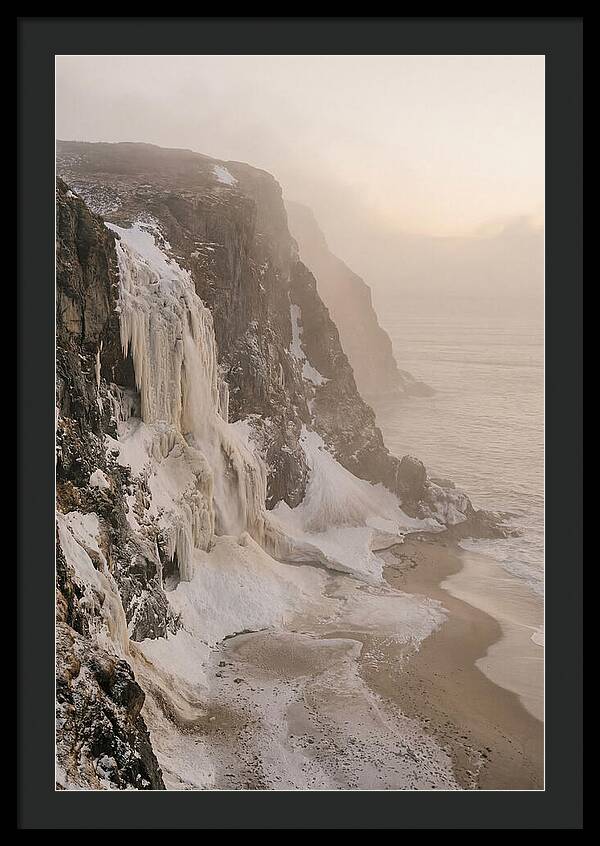 Frozen Cascade Of Ice And Snow