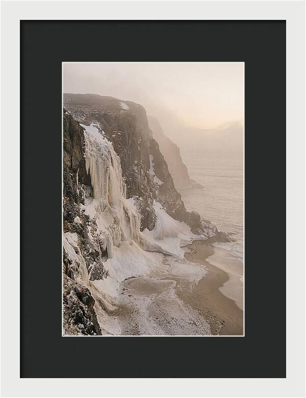 Frozen Cascade Of Ice And Snow