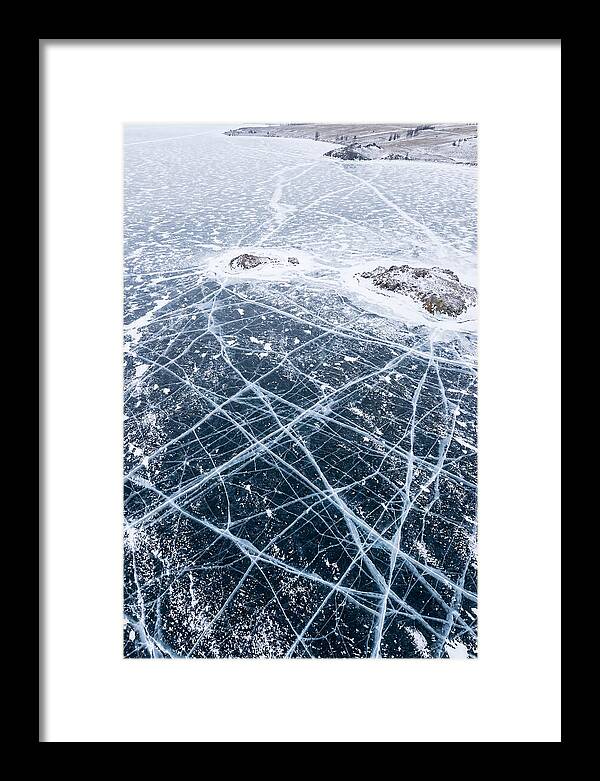 Frozen Lake Patterns Above