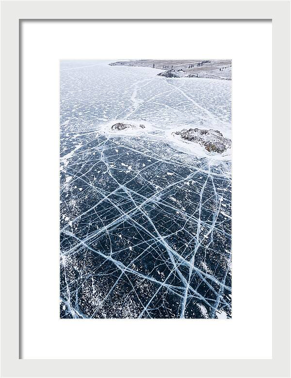 Frozen Lake Patterns Above