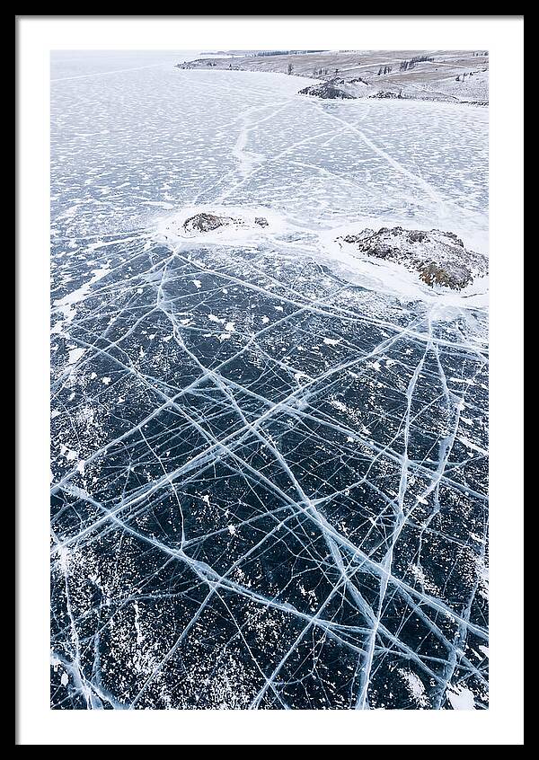 Frozen Lake Patterns Above