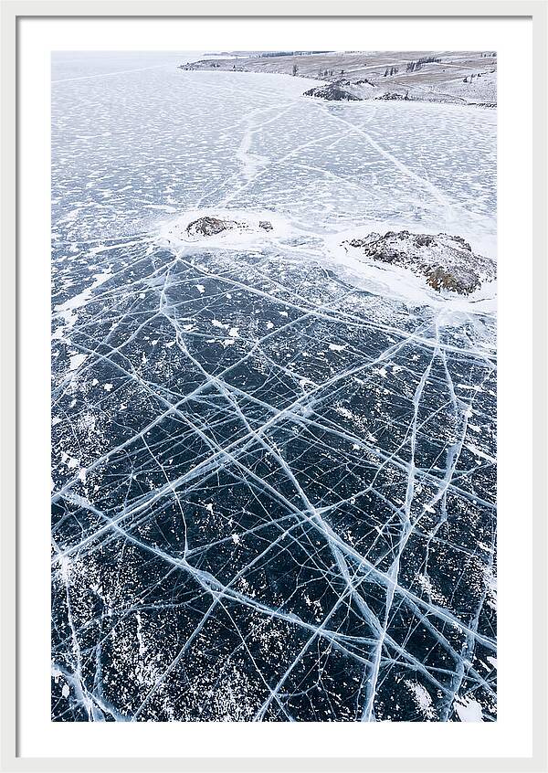 Frozen Lake Patterns Above
