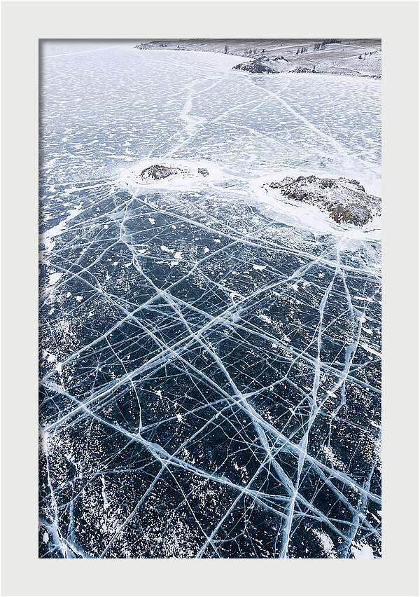 Frozen Lake Patterns Above