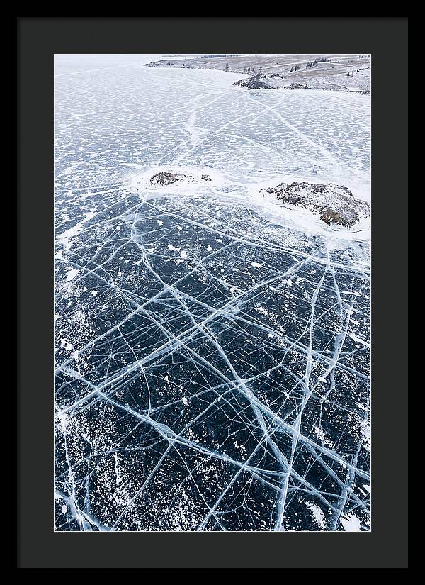 Frozen Lake Patterns Above