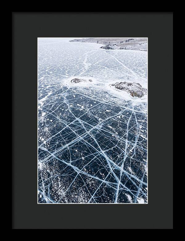 Frozen Lake Patterns Above