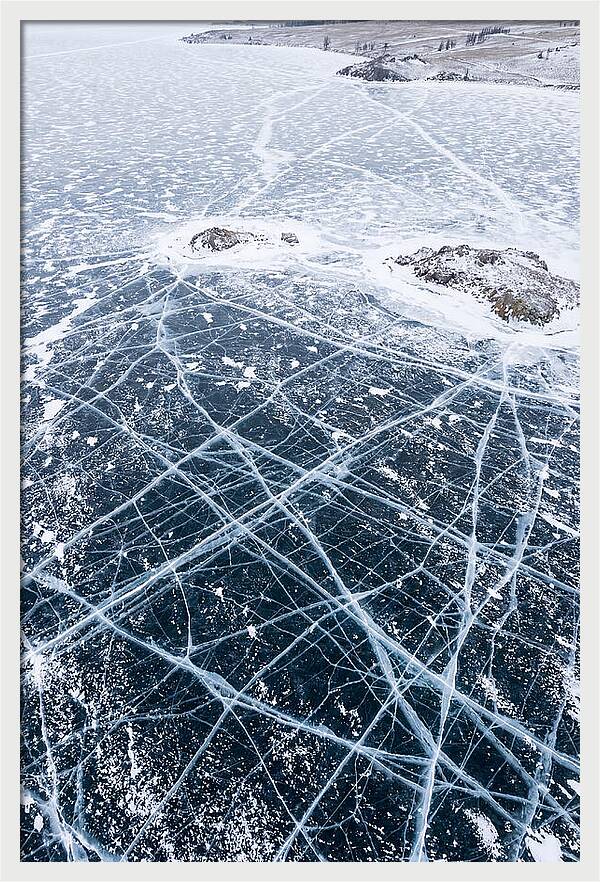 Frozen Lake Patterns Above