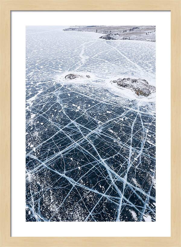 Frozen Lake Patterns Above