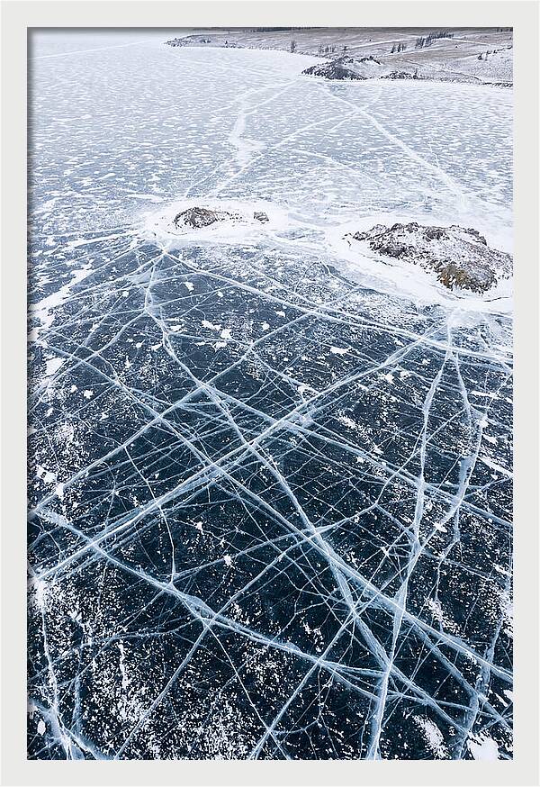 Frozen Lake Patterns Above