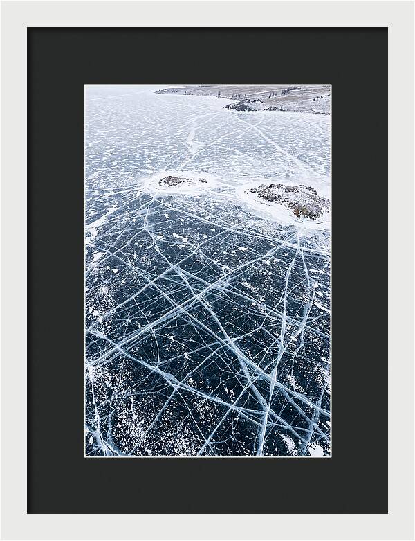 Frozen Lake Patterns Above