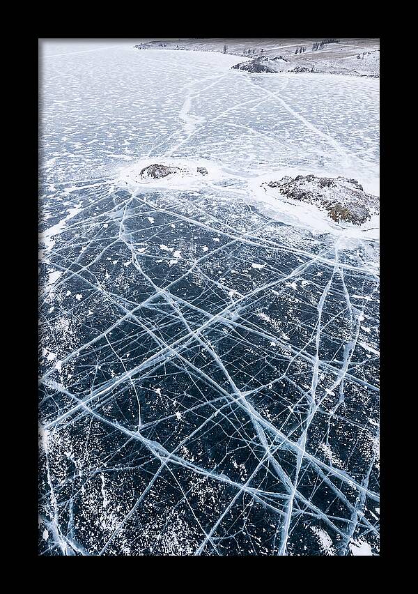 Frozen Lake Patterns Above