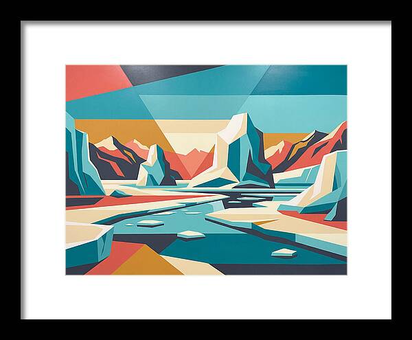 Frozen Landscape In Bold Colors