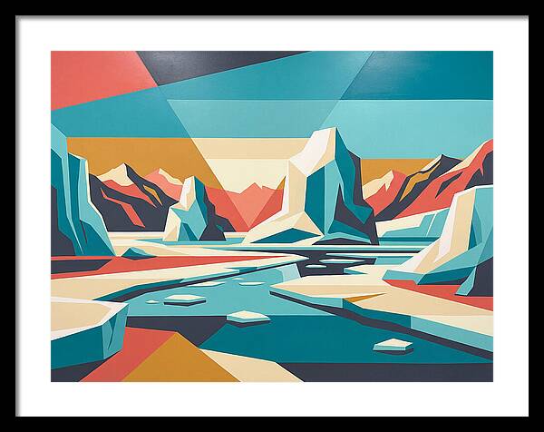 Frozen Landscape In Bold Colors
