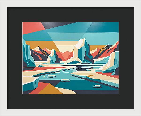 Frozen Landscape In Bold Colors