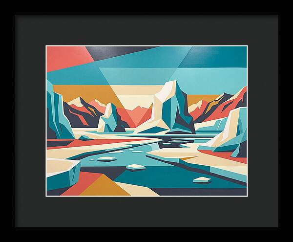 Frozen Landscape In Bold Colors