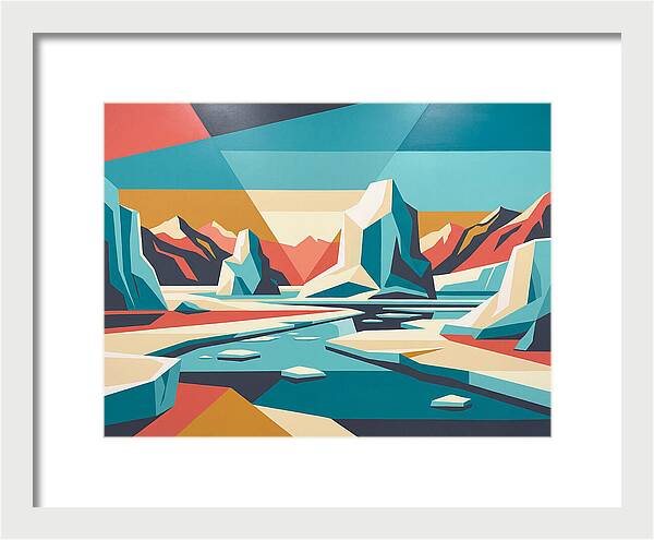 Frozen Landscape In Bold Colors
