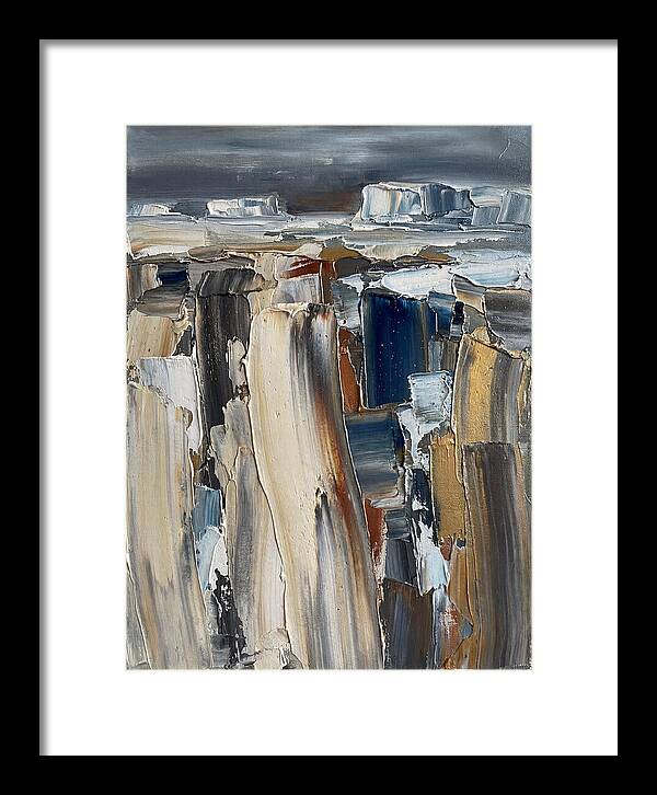 Frozen Landscape In Palette Knife Technique