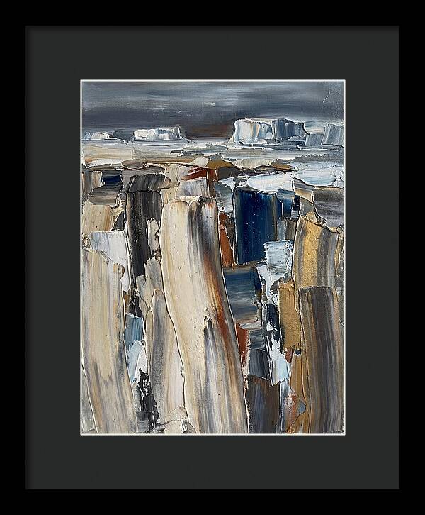 Frozen Landscape In Palette Knife Technique