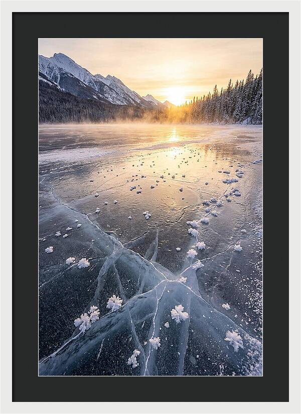 Frozen Serenity At Dusk
