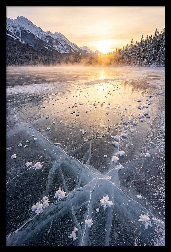 Frozen Serenity At Dusk
