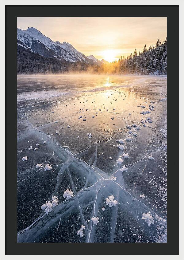 Frozen Serenity At Dusk