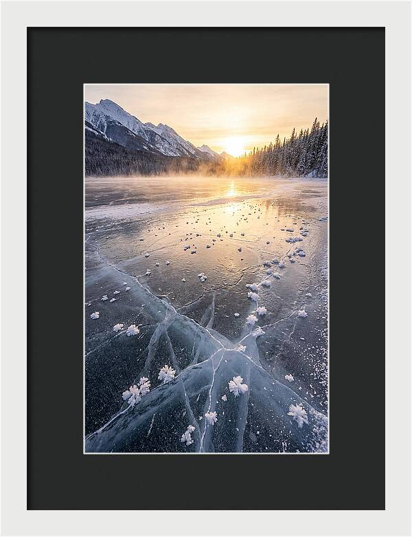 Frozen Serenity At Dusk