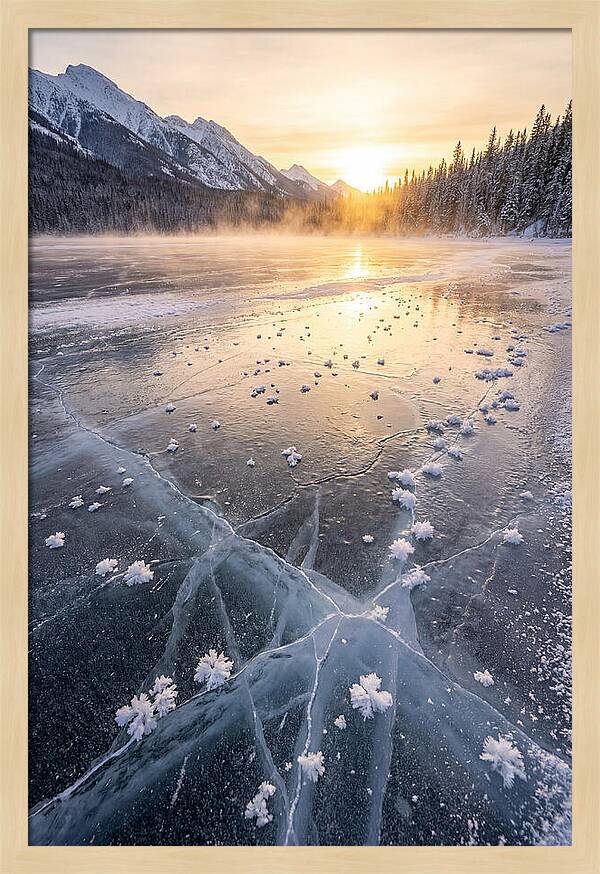 Frozen Serenity At Dusk