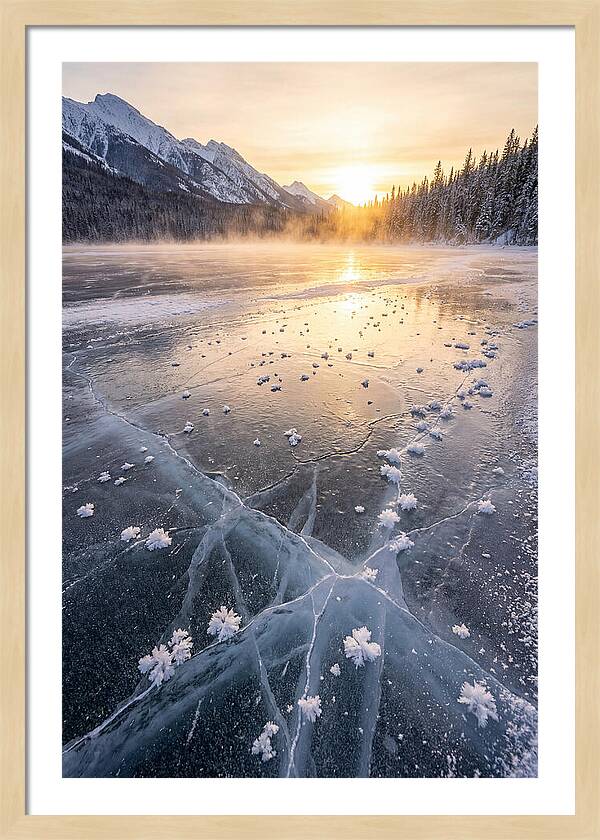 Frozen Serenity At Dusk