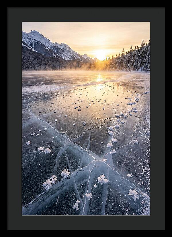 Frozen Serenity At Dusk