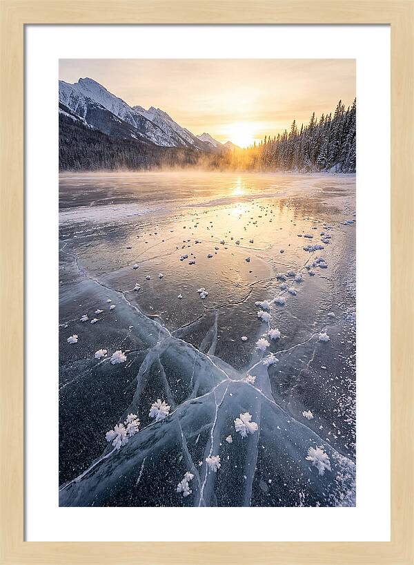 Frozen Serenity At Dusk