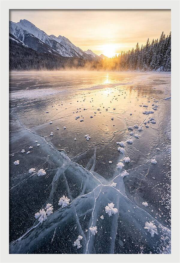 Frozen Serenity At Dusk