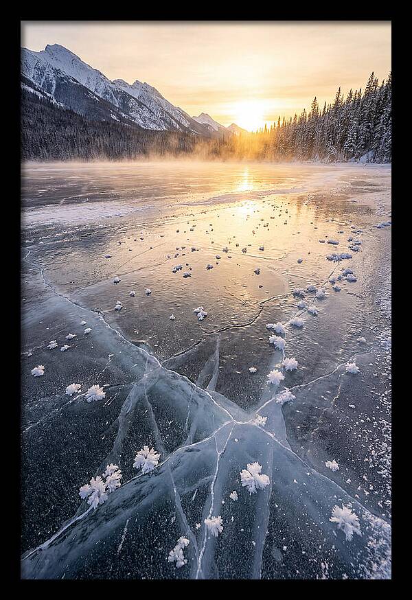 Frozen Serenity At Dusk