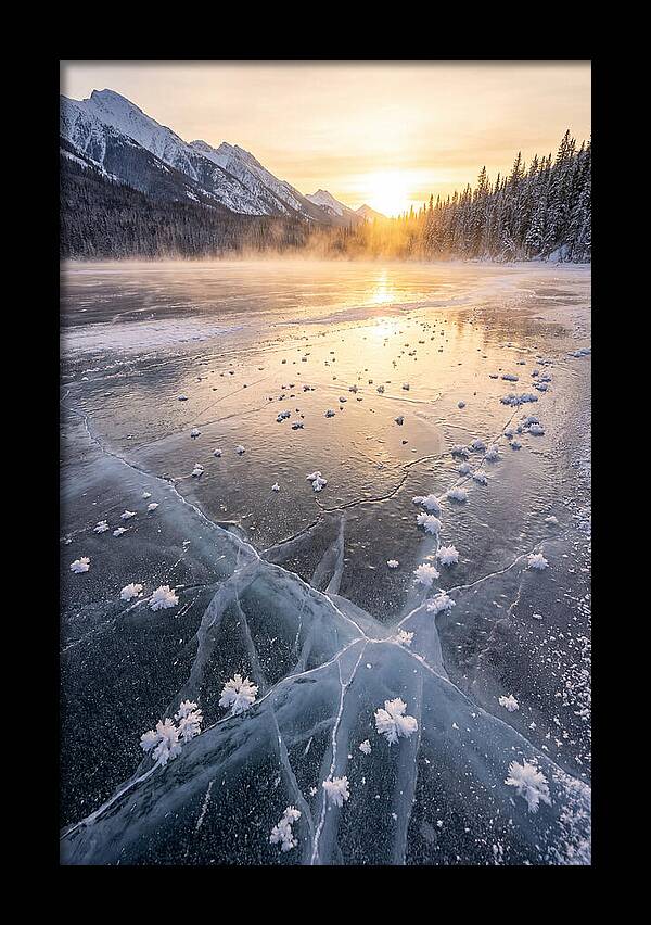 Frozen Serenity At Dusk