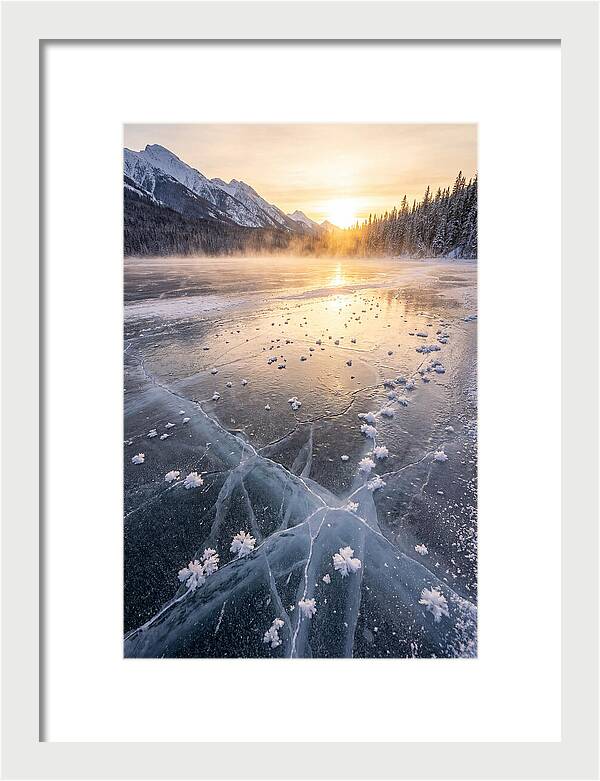 Frozen Serenity At Dusk