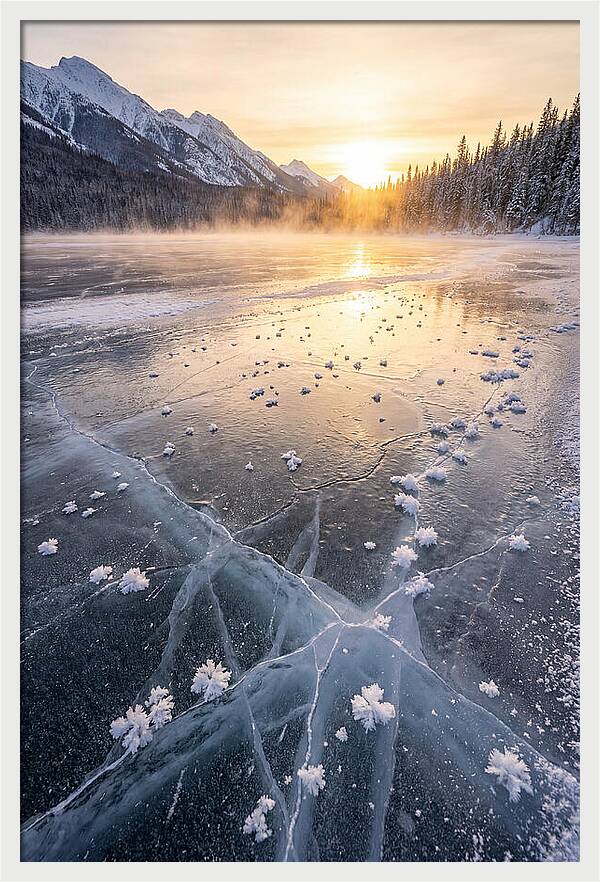 Frozen Serenity At Dusk