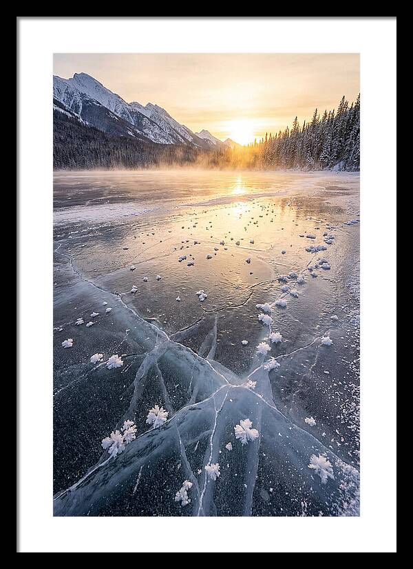 Frozen Serenity At Dusk