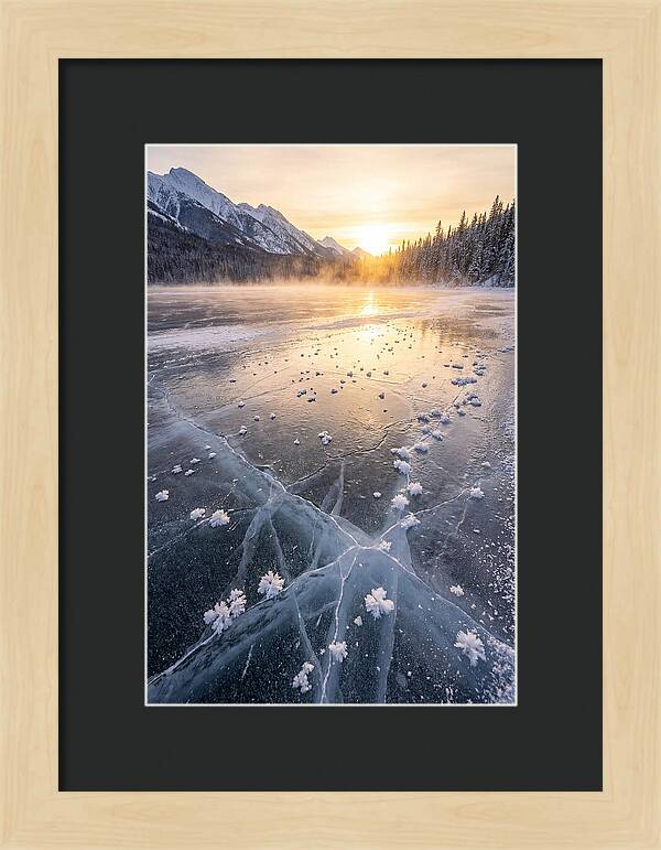 Frozen Serenity At Dusk