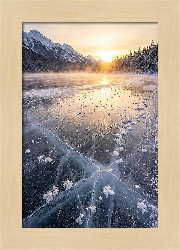 Frozen Serenity At Dusk