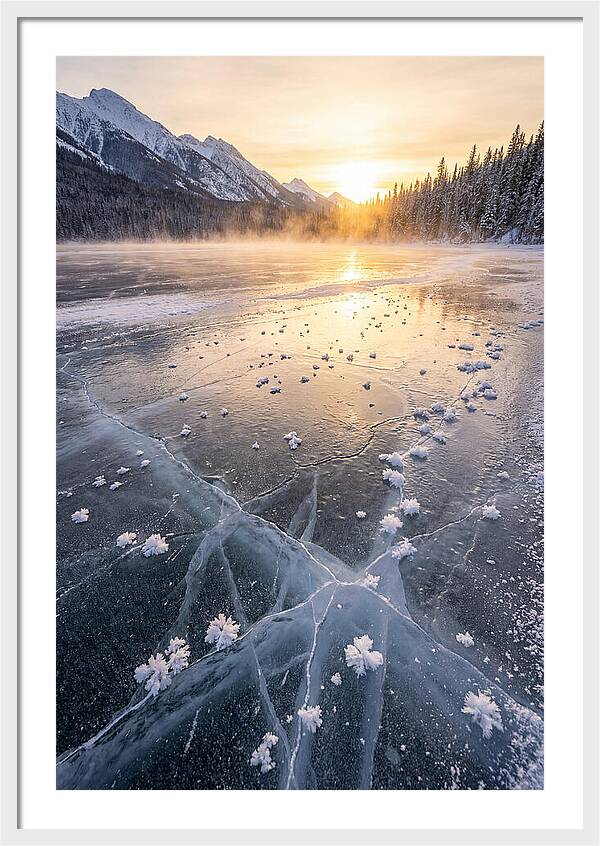 Frozen Serenity At Dusk