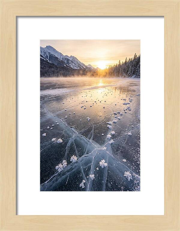 Frozen Serenity At Dusk