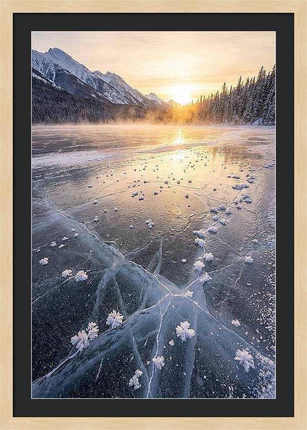 Frozen Serenity At Dusk