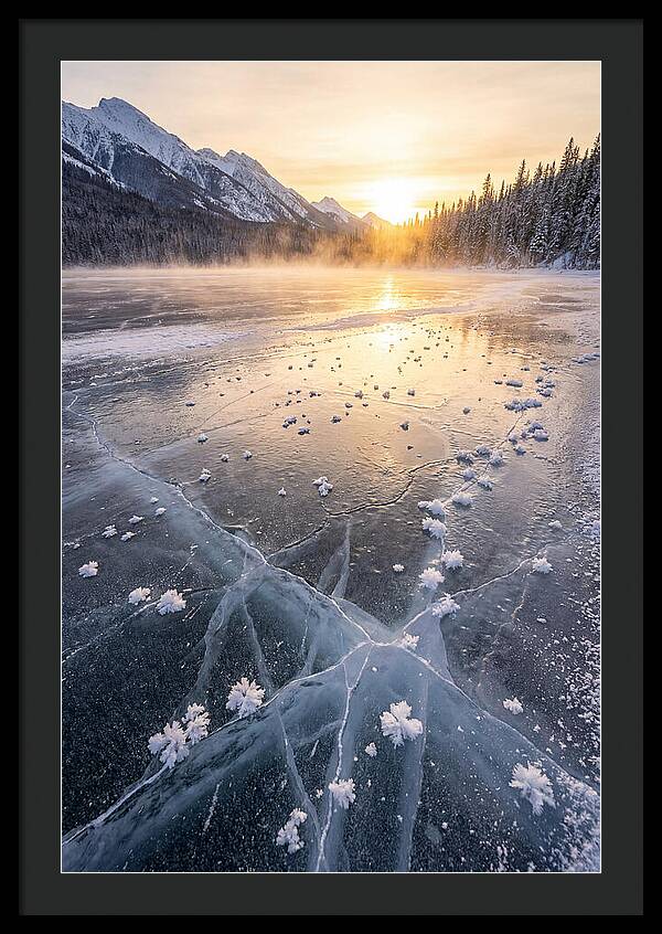 Frozen Serenity At Dusk