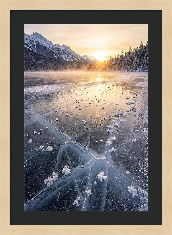 Frozen Serenity At Dusk
