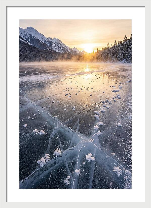 Frozen Serenity At Dusk