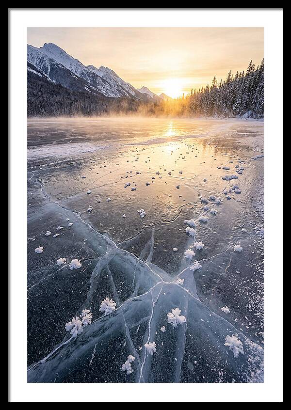Frozen Serenity At Dusk