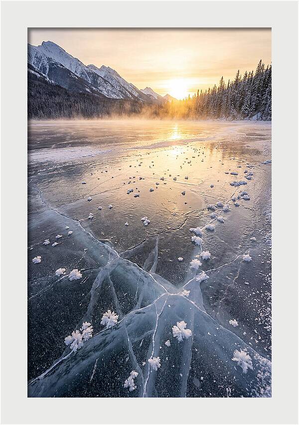 Frozen Serenity At Dusk