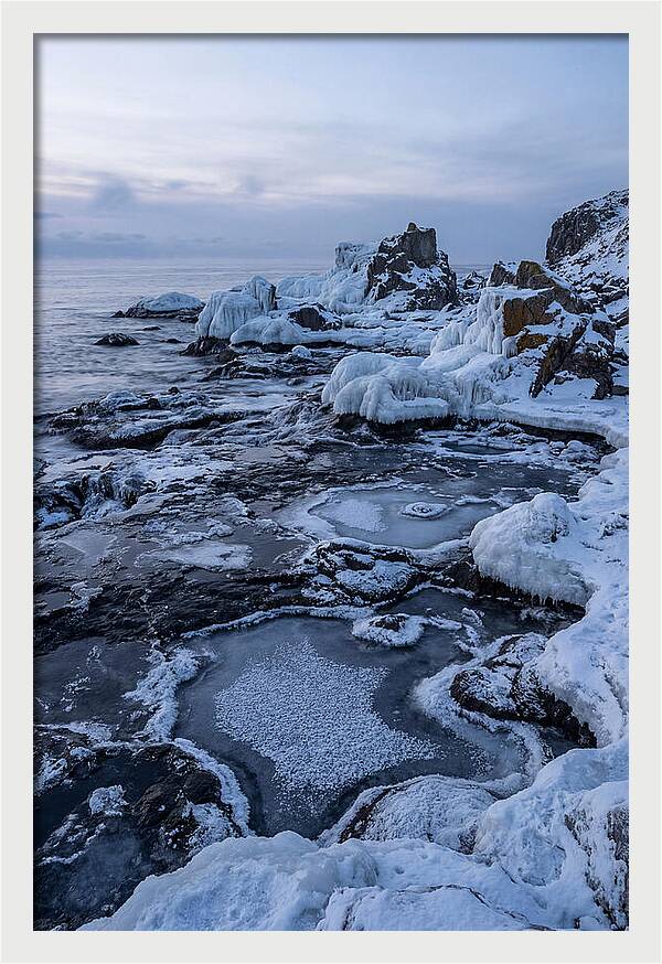 Frozen Shoreline Serenity